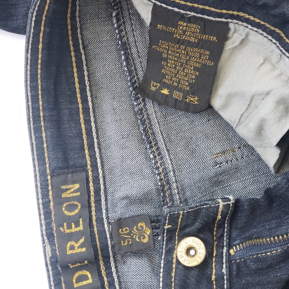 DEREON Skinny Blue Jeans Size 5 / 6 - Picture 5 of 8